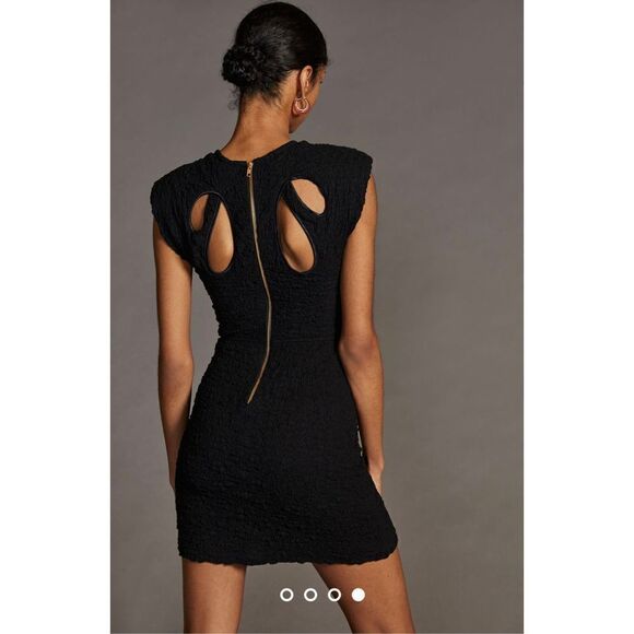 Anthropologie - Sabina Musayev Crewneck Mini Dress black size L - Picture 8 of 8